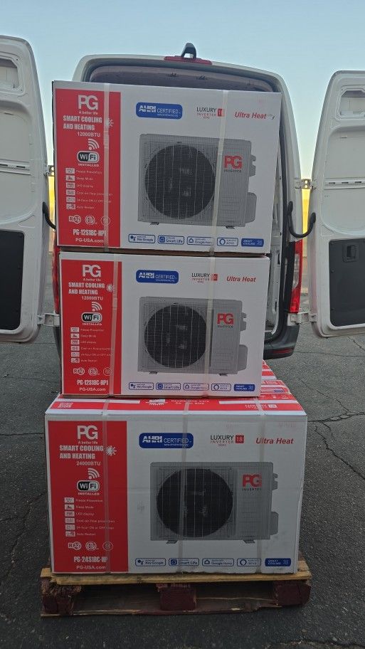 PG mini Split 2025 Model NEW R32 & AC Heat Inverter Wifi Smart 1 2 3 Ton AVAILABLE