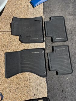 Genuine Porsche Macan OEM All-Weather Rubber Floor Mats – 4 Piece Set