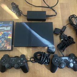 Sony Playstation PS2 Slim Console OEM Bundle. Tested. Works Great. Clean + Memory Card 