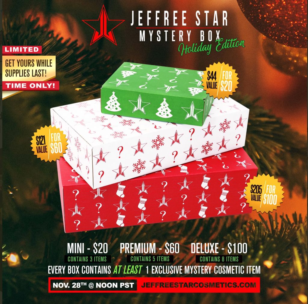 Jeffree Star Deluxe Holiday Mystery Box Brand New