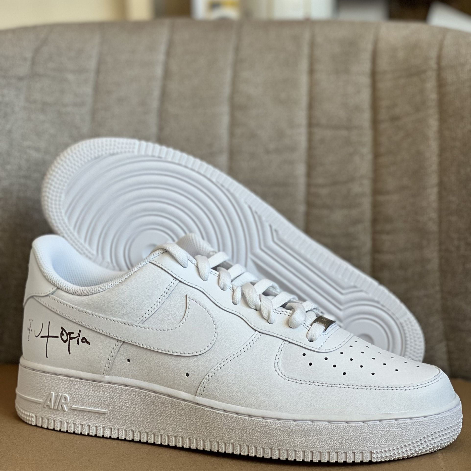 Nike Air Force 1 Low ‘07 White Travis Scott Cactus Jack Utopia Edition