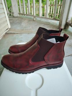 Men's Wine Red Chelsea Boots