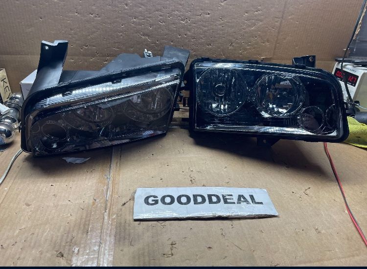 #OH41 Fit 06-10 Dodge Charger LX Smoked Halogen Headlights 