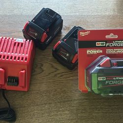 Brand New Milwaukee Batteries And Charger