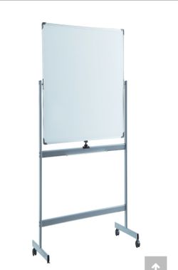 Brand new in the box Lorell Double-sided Magnetic Whiteboard Easel
SKU: LLR52569

72" (6 ft) Width x 48" (4 ft) Height - White Surface - Rectangle - F
