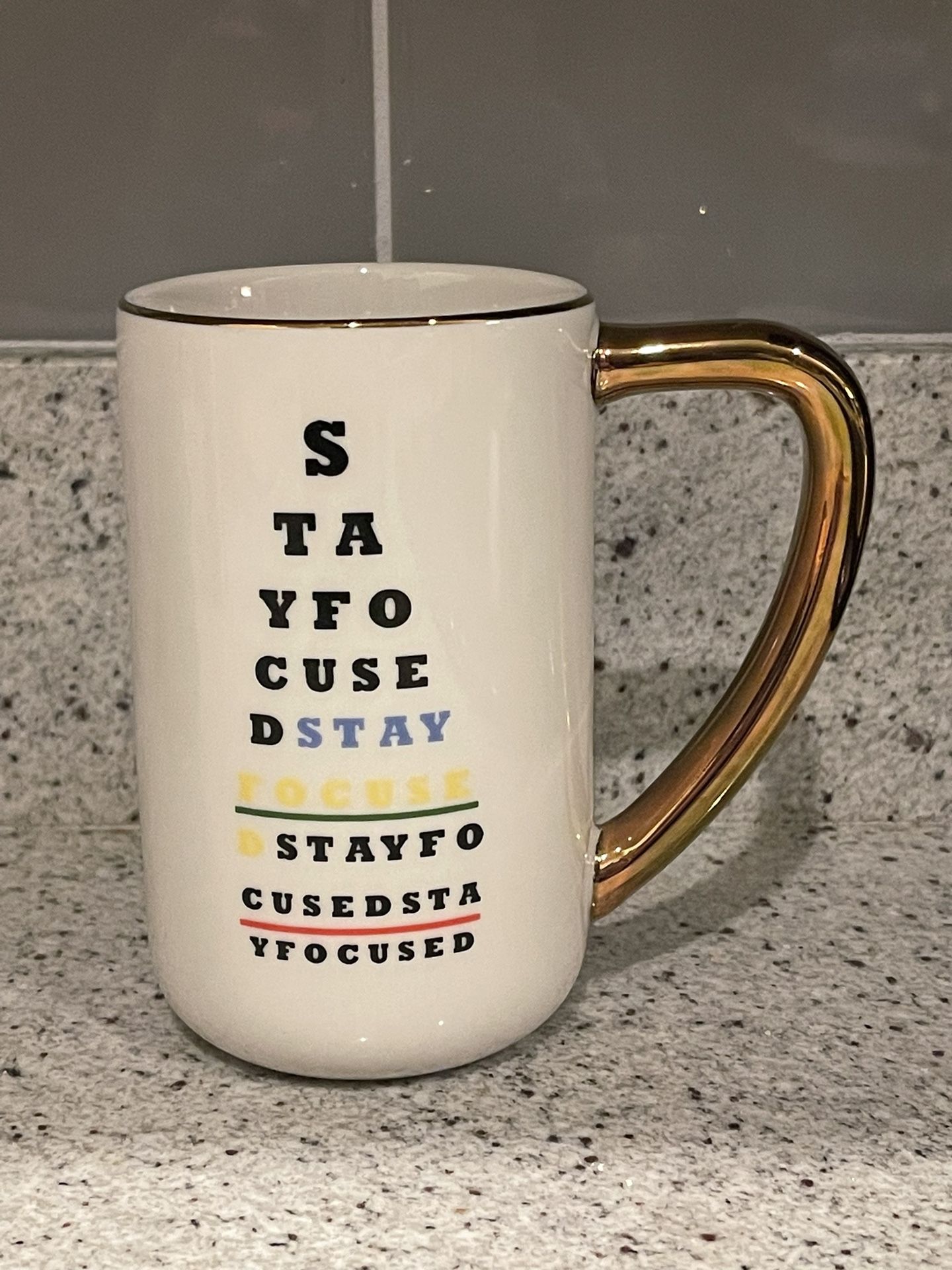 Stay Focused Coffee/Tea Mug (14 oz by Tabitha Brown)