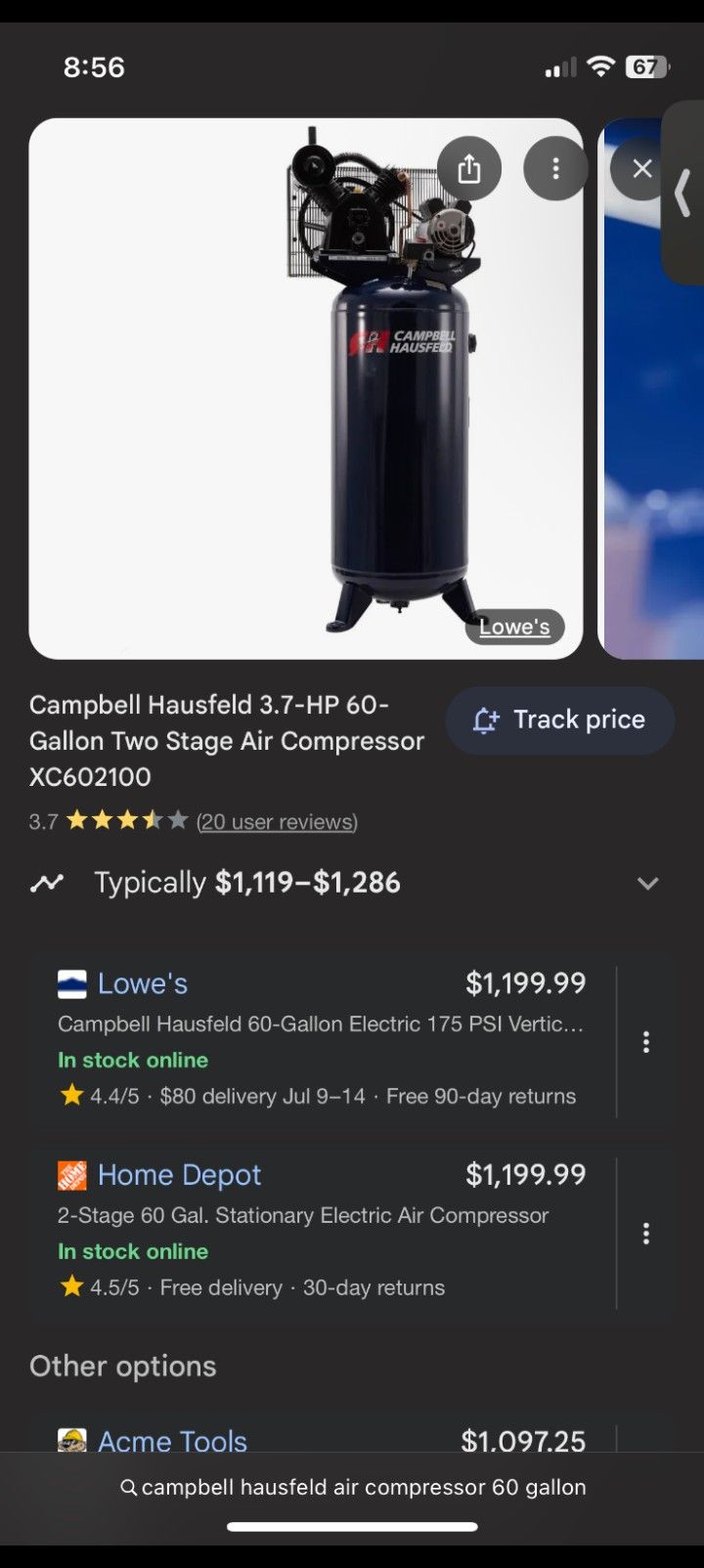 Campbell/Hausfeld Industrial Air Compressor