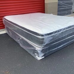 Queen Mattress Set PillowTop – Brand New –  Same Day Delivery Available 🚚