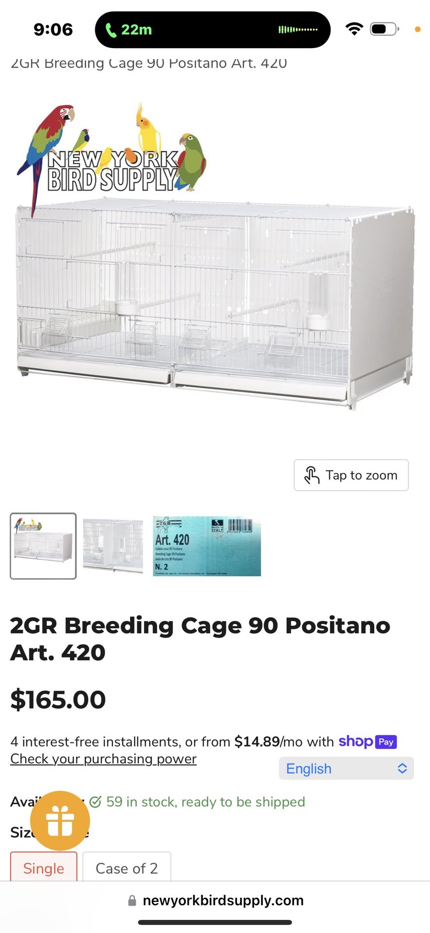 Breeding cage 2rg Italia