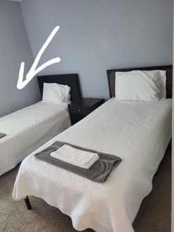 Twin-size bed + mattress