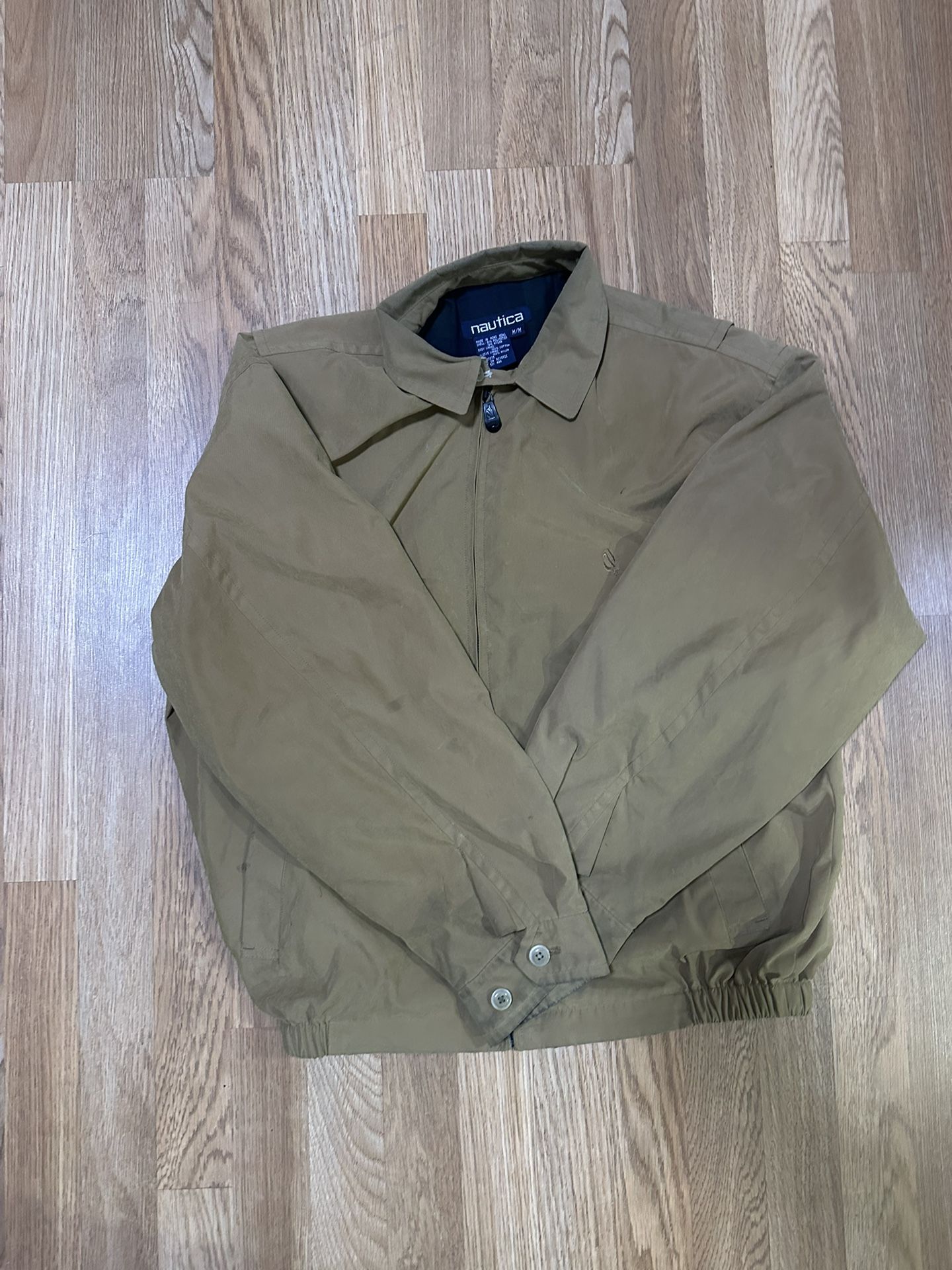 Khaki Nautica Windbreaker Jacket