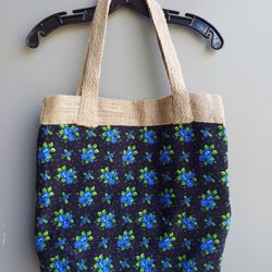 TOTE BAG  ( 16"×17" ) 💙 HANDMADE  ( PRICE HAS BEEN REDUCED!! )