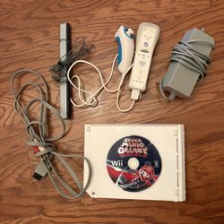 Nintendo Wii Bundle w/ Mario Galaxy + Controller – Tested Works!