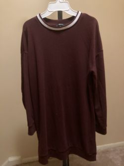 Size Sm Forever 21 maroon sweatshirt dress