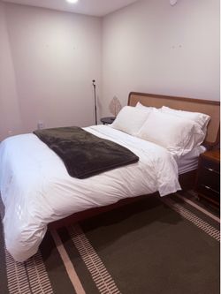 Mid century type queen Bed frame
