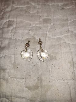 CRYSTAL HEART EARRINGS