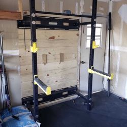 Brand New Wall Mount Combo With Olympic Weight Set