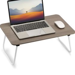 Foldable Laptop Desk, Portable Lap Desk Bed Table, Lightweight Breakfast Table Tray Desk, Laptop Stand, Mini Table for Working Writing Drawing Eating 