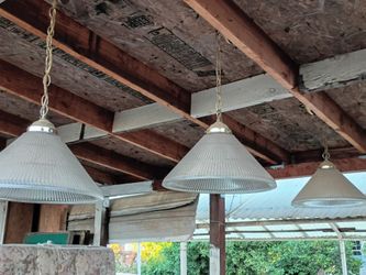 Three Over hang lighting