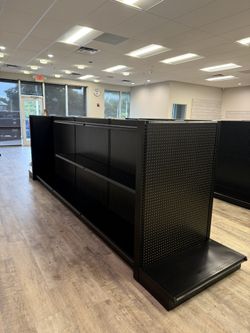 Black Gondola Shelving – Retail Store Display Fixtures (Like New)
