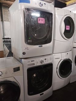 MAYTAG front load washer and dryer set working perfectly