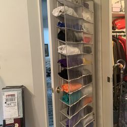 26 Pockets Wall, Closet Or Door Hanging Shoe Rack. Mine Is Used As T-shirt Rack