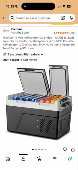 Portable freezer refrigerator dual set