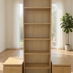 IKEA Bookcase And 2 Nightstands 