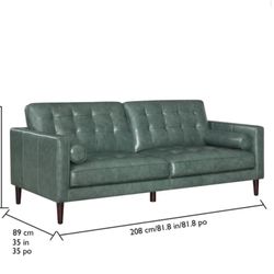 Green Leather Sofa Sold By Costco 