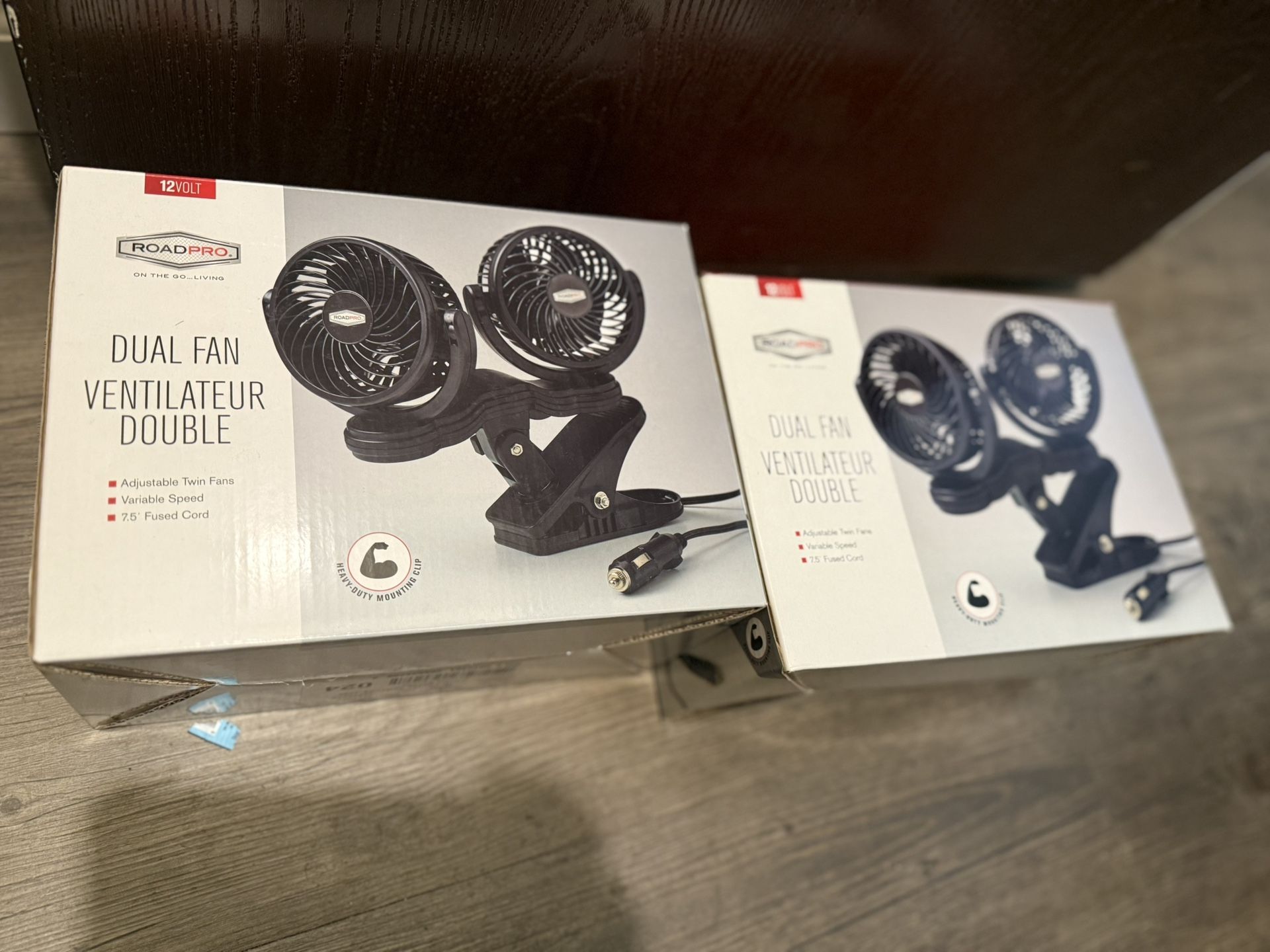 Last Day Today 2 Box Of Brand New Dual Fan (85) For Both