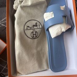 Size 41 Hermes Light Blue 