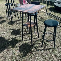 Bar Table And Stool Set