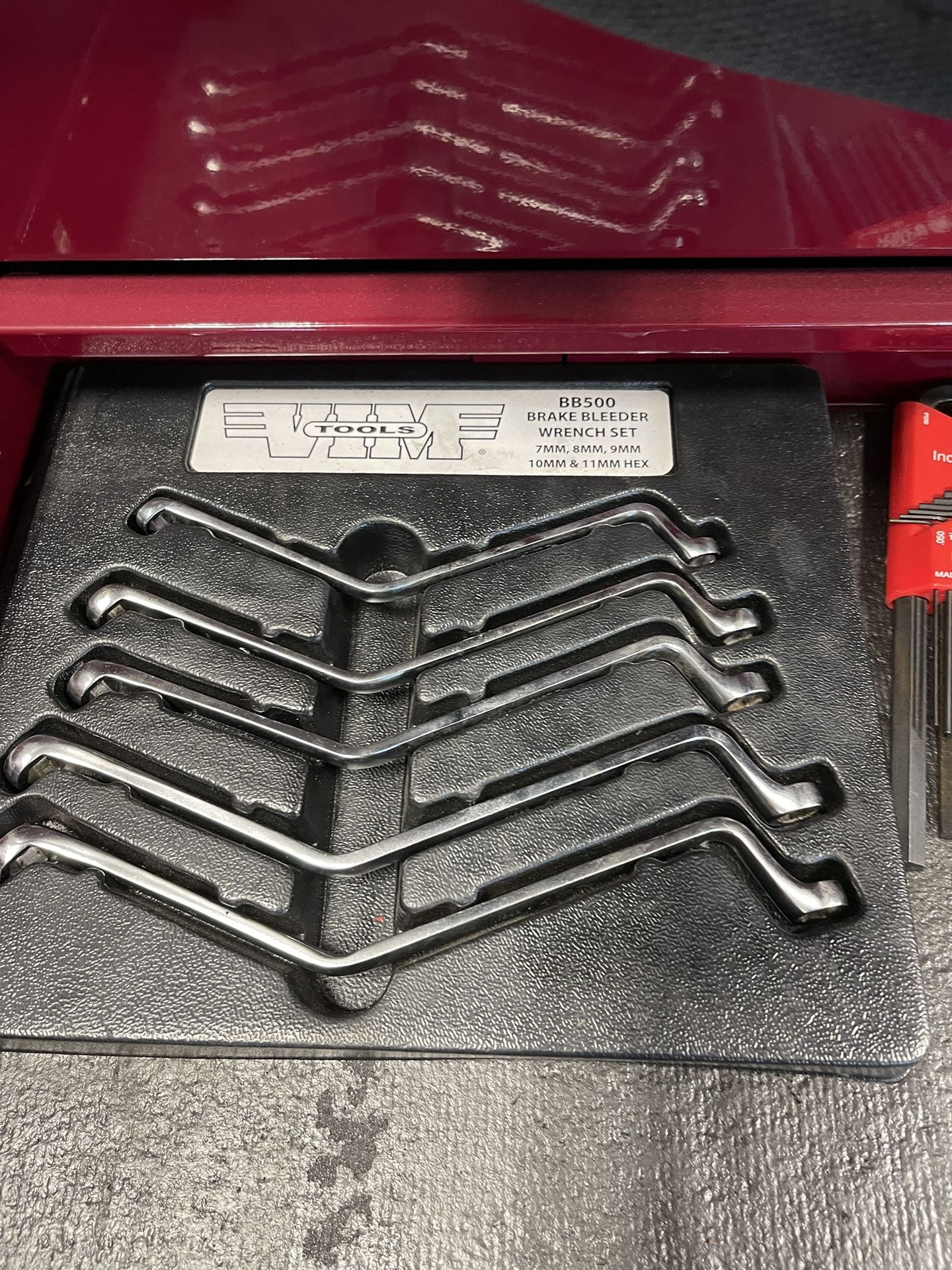 Easy access brake bleeding wrenches