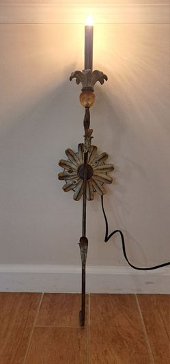 31 Inch Tall Hanging Decorative Wall Light- $19 AS IS LAMP SHADE NOT INCLUDED