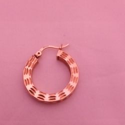 14K GOLD Earring Single Hoop 14 Karat jewelry precious metal fine