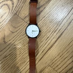 Skagen Hagen SKW6216 Minimalist Watch – Brown Leather Strap