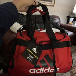 Adidas Diablo Small Duffle Bag Zipper Straps Red NWT