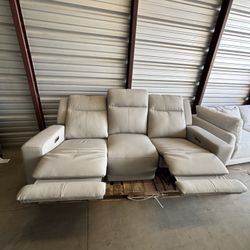 Wren Leather Power Reclining Sofa Delivery Available 