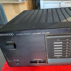 Kenwood KM-208 🔊 150W/Ch Stereo Power Amplifier – Hi-Fi Black – Vintage 1989