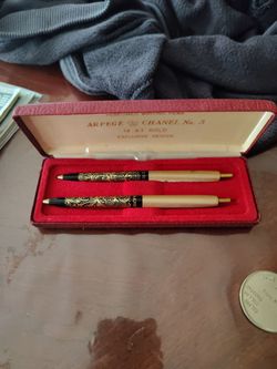 14 karat gold perfume Chanel number five pens