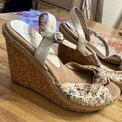 Wedge Heels. Cork. Size 7