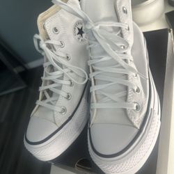 Converse White Platform