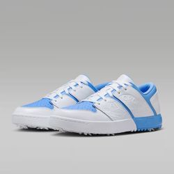 Nike Jordan NU Retro 1 Golf Shoes White/University Blue FZ4153-101 Men's Size 9
