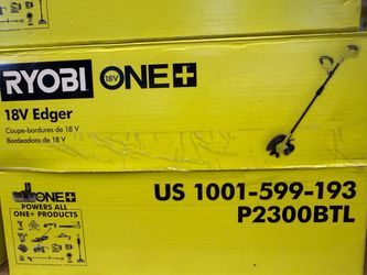 New ryobi cordless edger