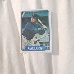 1982 Bobby Murcer Yankees  Baseball Card