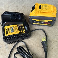 Dewalt Flexvolt 6 ah Battery and Charger