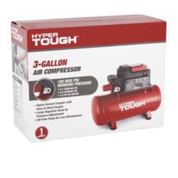 HyperTough 3 Gallon Oil Free Portable Air Compressor,.