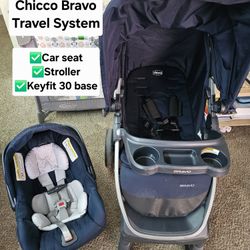 Car Seat And Stroller With 2 Base