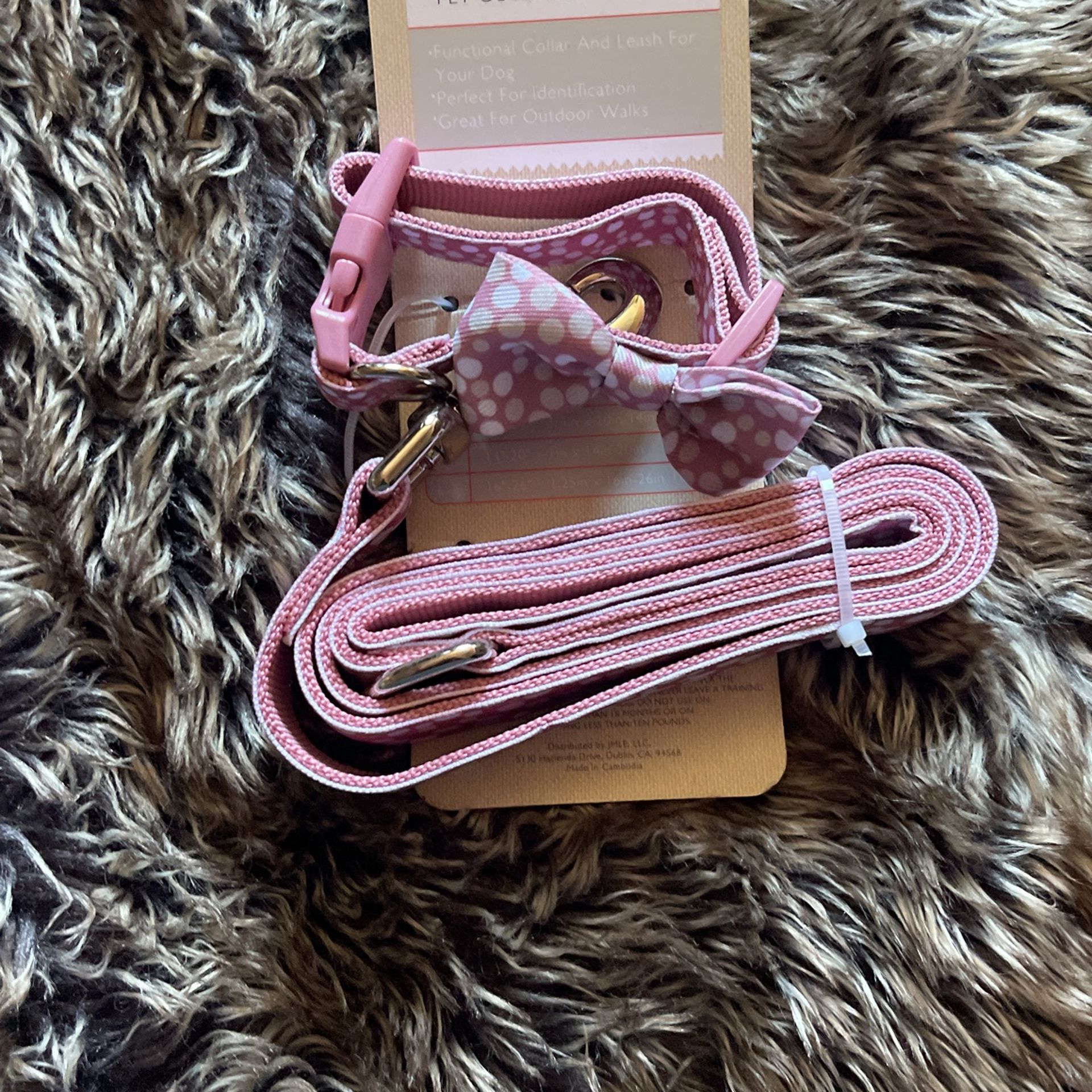 Pet Collar And Leash Set