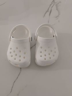 White baby crocs